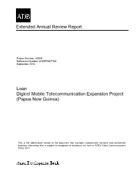 Digicel Mobile Telecommunication Expansion Project (Papua New Guinea)