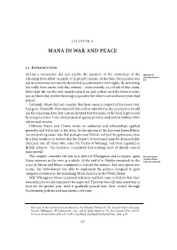 Mana in War and Peace