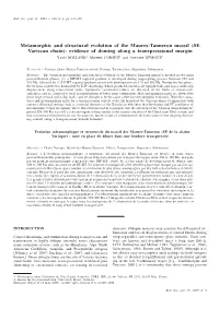 Metamorphic and Structural Evolution of the Maures-Tanneron Massif (SE
