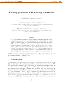 Routing Problems with Loading Constraints