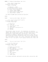 (Tm) V8.05 Title: Sadie's Shrimp Salad Categories