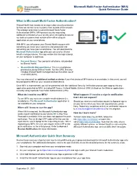 Azure MFA, Follow This Notification
