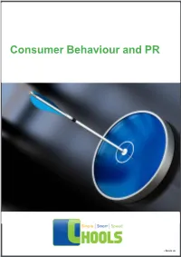 Consumer Behaviour and PR