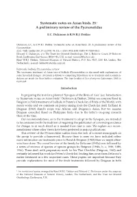 Systematic Notes on Asian Birds. 25.1 a Preliminary Review of the Pycnonotidae