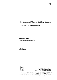 The Design of Sluiced Settling Basins