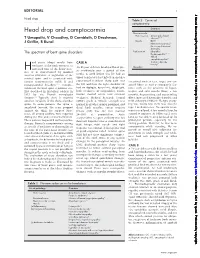 Head Drop and Camptocormia