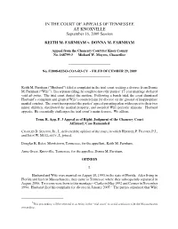 KEITH M. FARNHAM V. DONNA M. FARNHAM