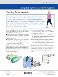 Treating Bronchiectasis
