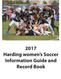 2017 Harding Women's Soccer Information Guide and Record Book
