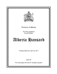 Alberta Hansard