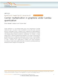 Carrier Multiplication in Graphene Under Landau Quantization
