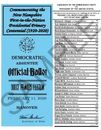 Commemorating the New Hampshire First-In-The