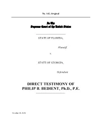 DIRECT TESTIMONY of PHILIP B. BEDIENT, Ph.D., P.E