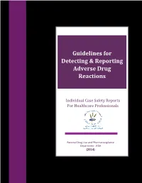 Guidelines for Detecting & Reporting Adverse Drug Reactions in Jordan