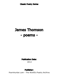 James Thomson - Poems