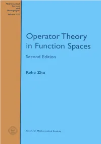 Operator Theory in Function Spaces, Second Edition