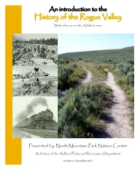 An Introduction to the History of the Rogue Valley