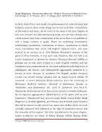 Hugh Magennis, Translating 'Beowulf': Modern Versions in English Verse. Cambridge: D. S. Brewer, 2011. X+244Pp. £50. ISBN 9