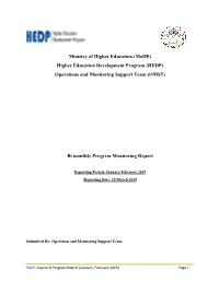 Mohe) Higher Education Development Program (HEDP) Operations and Monitoring Support Team (OMST