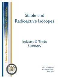 Stable and Radioactive Isotopes