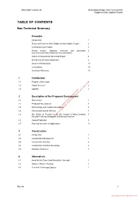Table of Contents