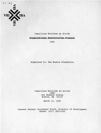 The Boston Foundation Proposal and Organizational Restructuring