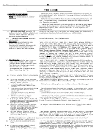 A Guide to North Caucasian Languages