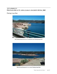 Attachment 3 Photographs of Flaming Gorge and Green River, 2002