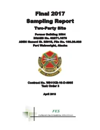Final 2017 Sampling Report Two-Party Site
