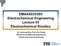 Lecture 03 Electrochemical Kinetics