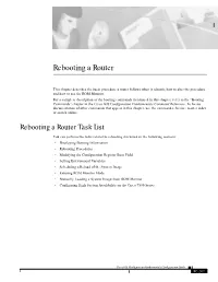 Rebooting a Router