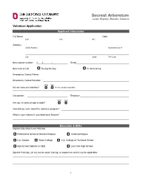 Employment Application
