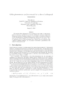 Gibbs Phenomenon and Its Removal for a Class of Orthogonal Expansions