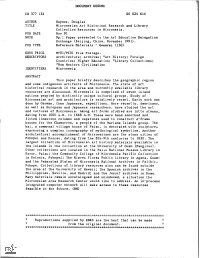 Micronesian Art Historical Research and Library Collection Resources in Micronesia