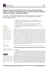 Oligomerization and Nitration of the Grass Pollen Allergen Phlp5