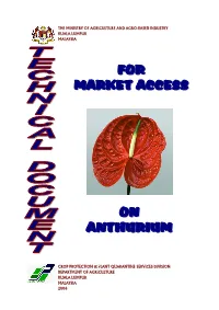 On Anthurium for Market Access