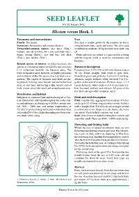 SEED LEAFLET No