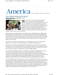 The Catholic Schools We Need Page 1 of 4