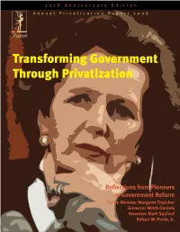 Transforming Government Through Privatization
