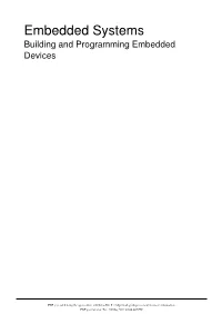 Embedded Systems Building and Programming Embedded Devices