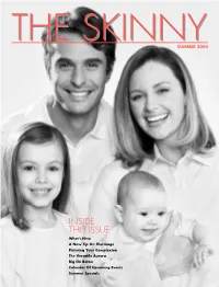 INSIDE THIS ISSUE What’S New a New Tip on Thermage Picturing Your Complexion the Versatile Aurora Big on Botox Calendar of Upcoming Events Summer Specials WHAT’S NEW
