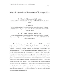 Magnetic Dynamics of Single Domain Ni Nanoparticles