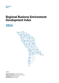 Regional Business Environment Development Index 2016
