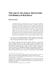 Advocating for Animals in Australia