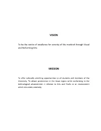 Annual Report of the University of the Visual