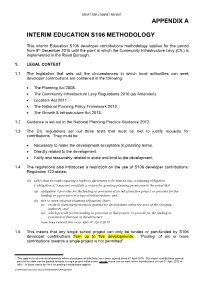 Appendix a Interim Education S106 Methodology