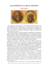 Les Sudistes Et La Race Aryenne