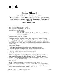 NPDES Permit Fact Sheet