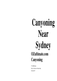Ozultimate.Com Canyoning