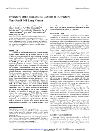 Predictors of the Response to Gefitinib in Refractory Non–Small Cell Lung Cancer